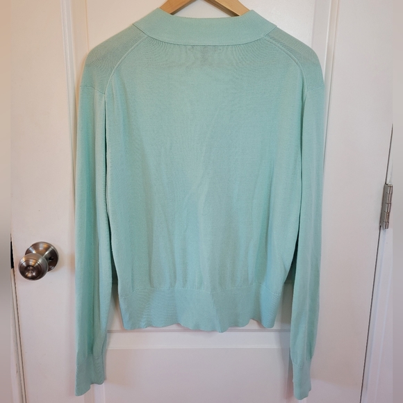 j. crew lightweight semi-cropped v-neck cardigan - Picture 3 of 5